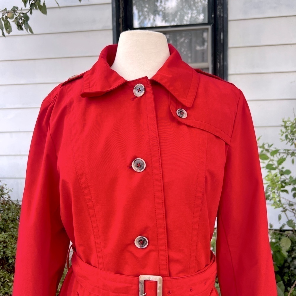 Pendleton Ladies' Trench Coat Large RED Waterproof And Breathable (S) - Picture 3 of 14